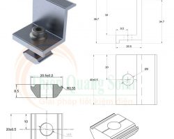 Kẹp tấm pin năng lượng mặt trời